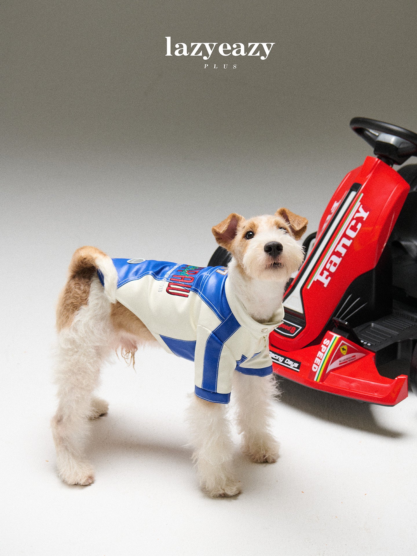 Retro Racing Embroidered PU Jacket