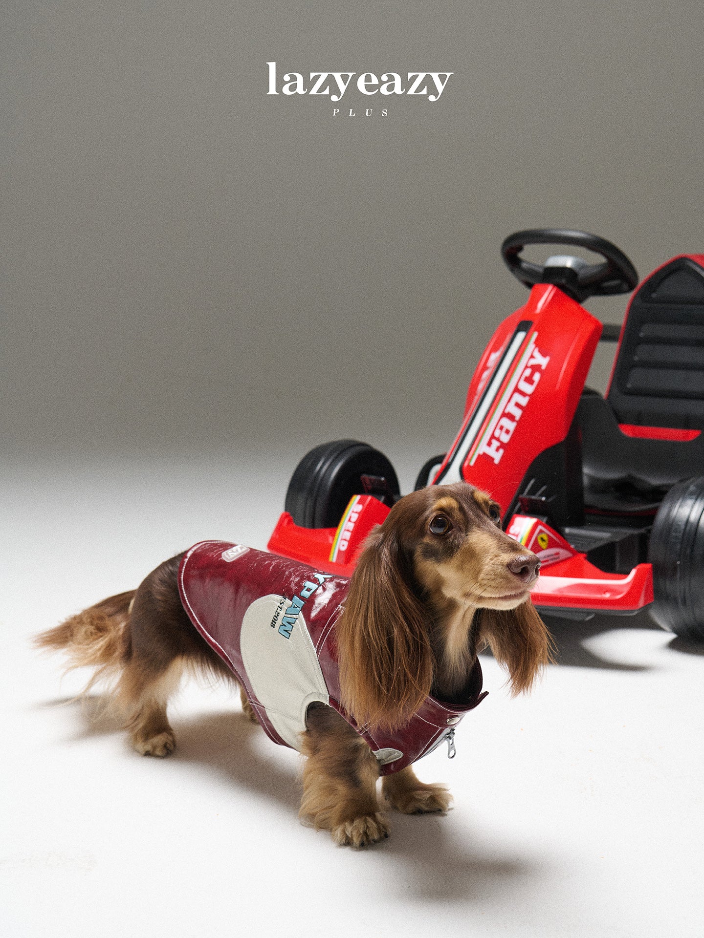 Retro Racing Embroidered PU Vest