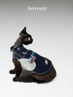 Retro Racing Embroidered PU Vest