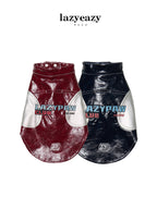 Retro Racing Embroidered PU Vest