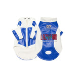 Retro Racing Embroidered PU Jacket